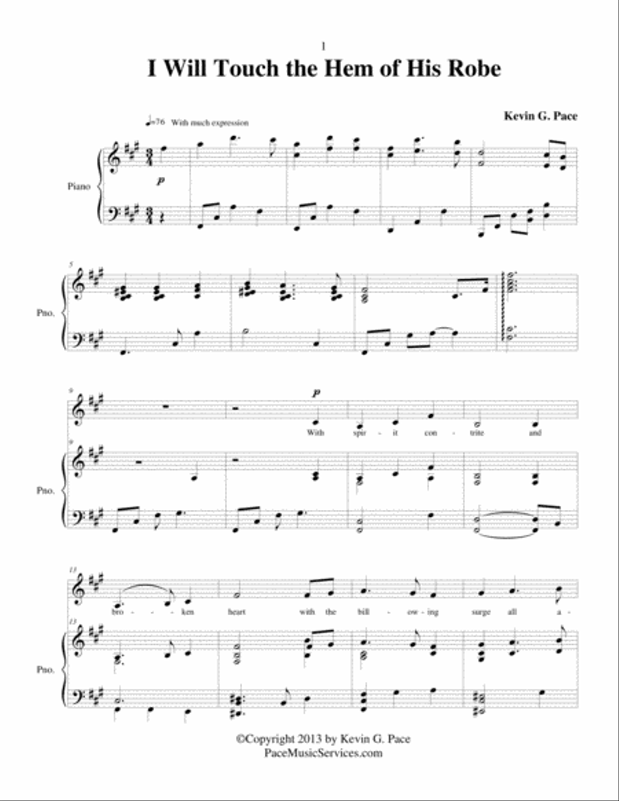 Sacred Vocal Solos for soprano or tenor solo with piano accompaniment - Volume 4 Tenor Voice scores gallery preview page 4