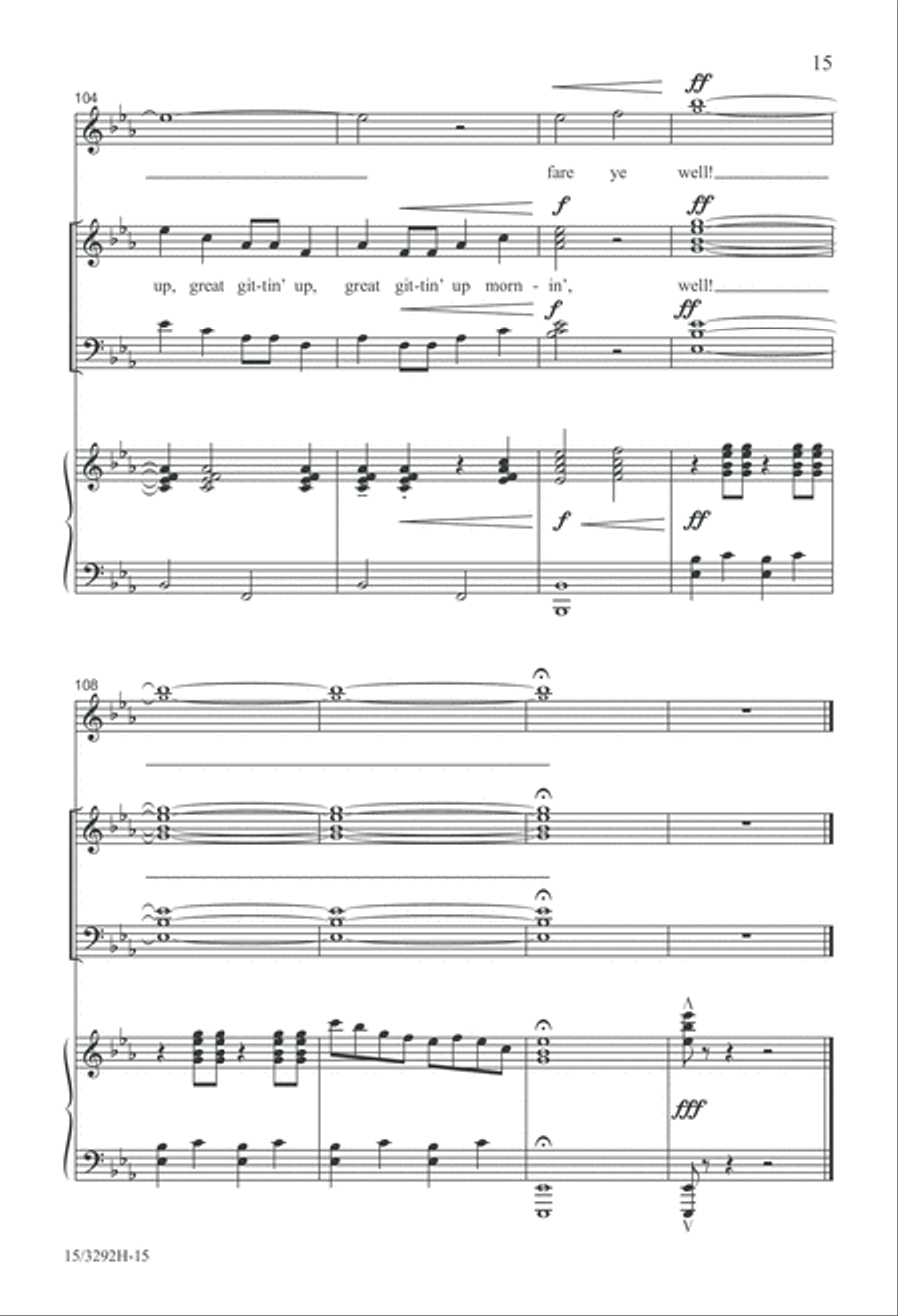 In That Great Gittin' Up Mornin' 4-Part scores gallery preview page 15