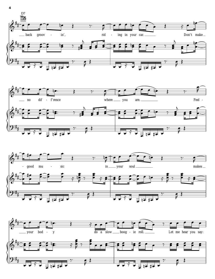 Hey Pocky Way Hey Pocky Way Piano, Vocal, Guitar scores gallery preview page 4