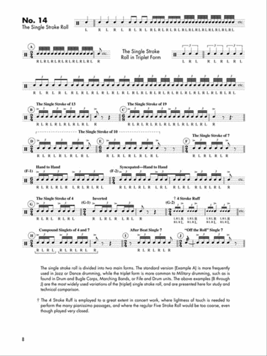 The 26 Traditional American Drumming Rudiments Snare Drum scores gallery preview page 5