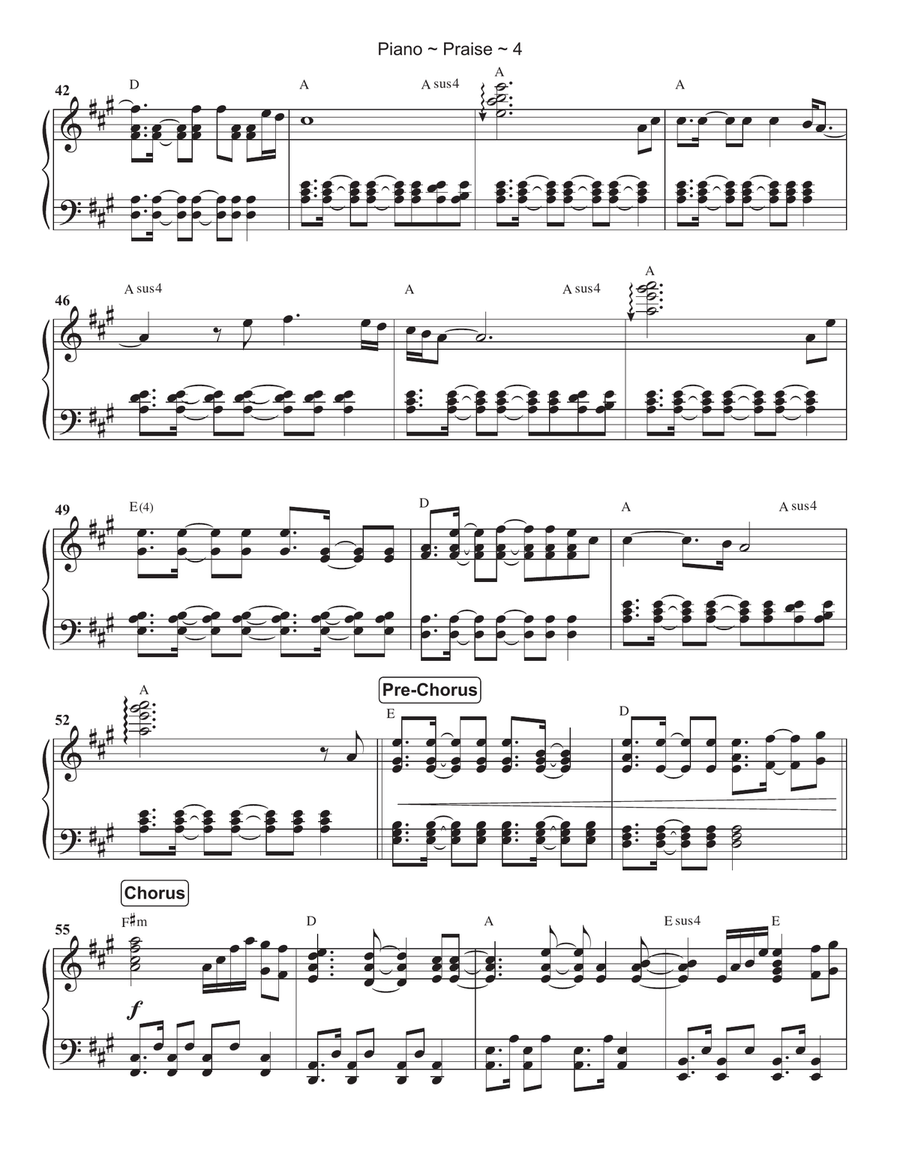 Praise Piano Solo scores gallery preview page 5