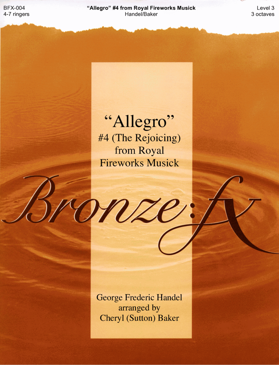 Allegro #4 (The Rejoicing) from Royal Fireworks Musick Handbell Choir scores gallery preview page 1