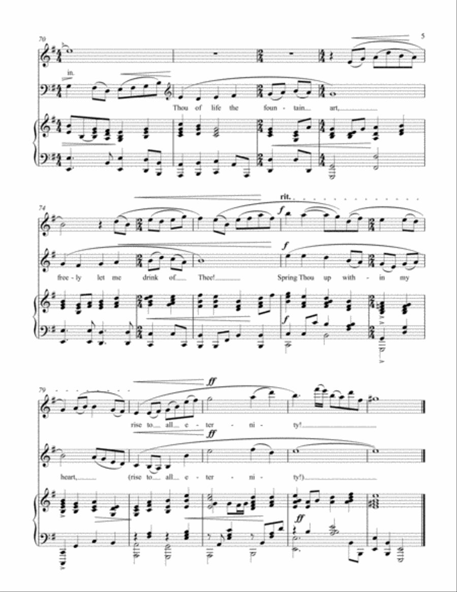 Jesus, Lover Of My Soul Piano Trio scores gallery preview page 5