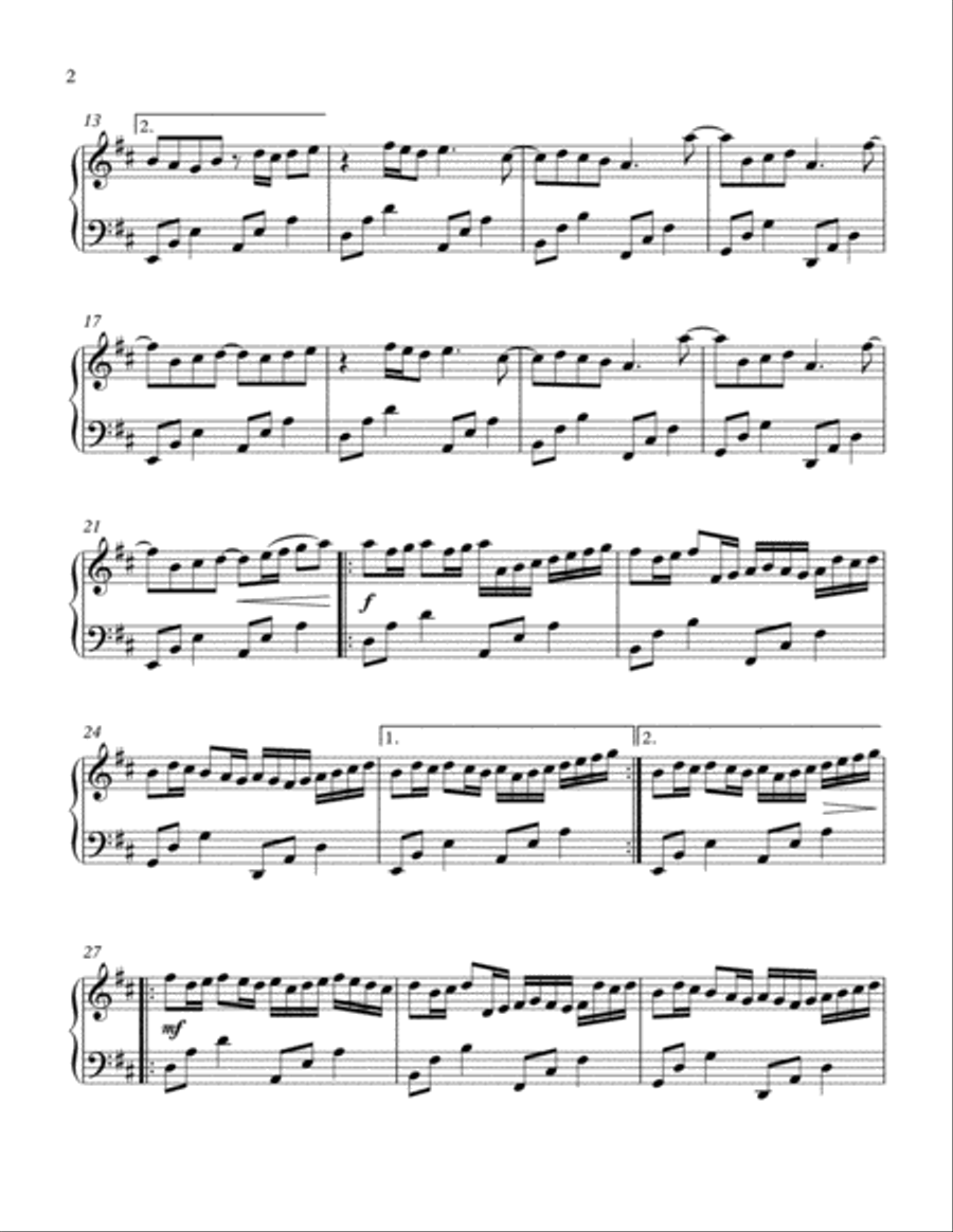 Canon in D for Piano Solo Piano Solo scores gallery preview page 3