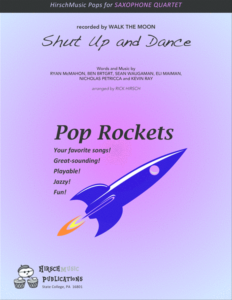 Shut Up And Dance Woodwind Quartet scores gallery preview page 1