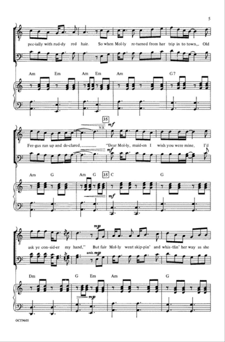 Fergus an' Molly (from Celtic Songs) Choir scores gallery preview page 4