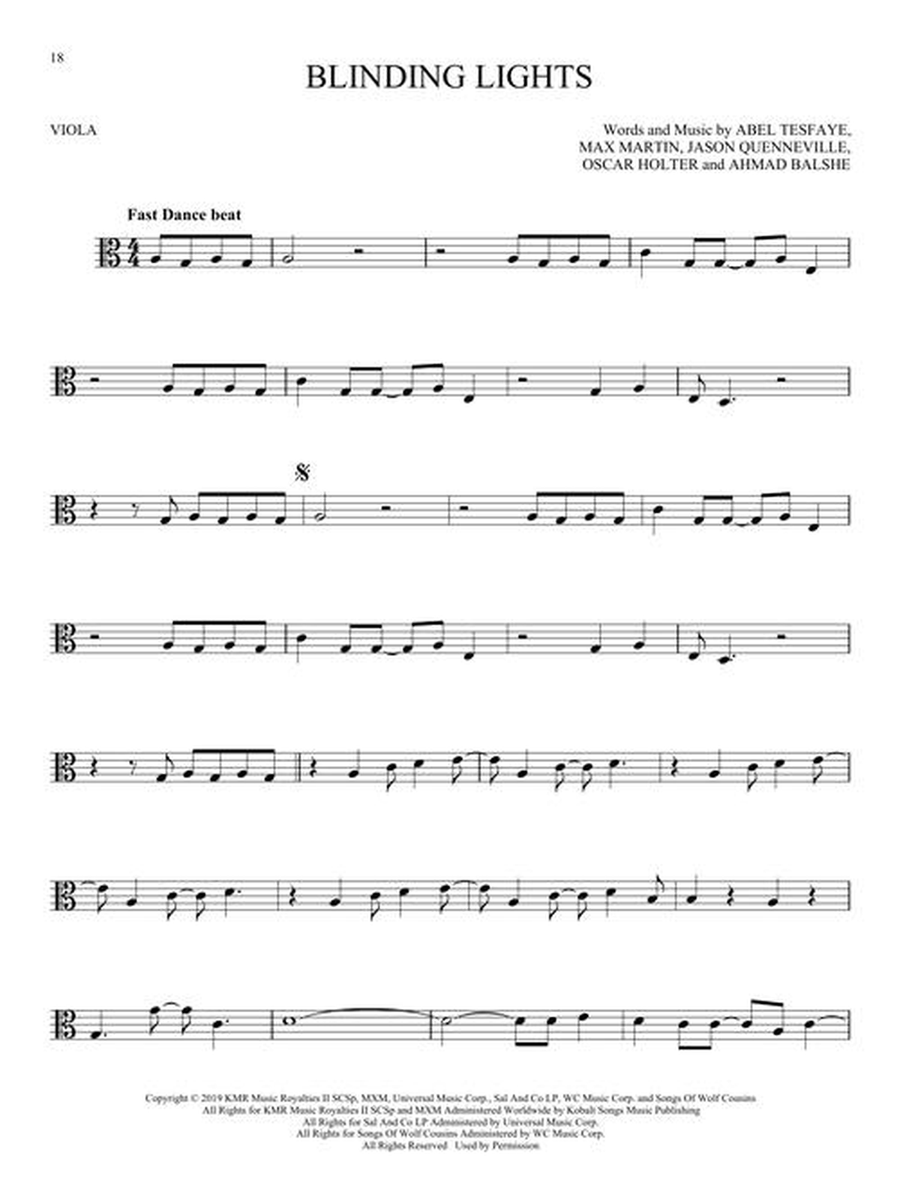 101 Simple Songs Viola Solo scores gallery preview page 6
