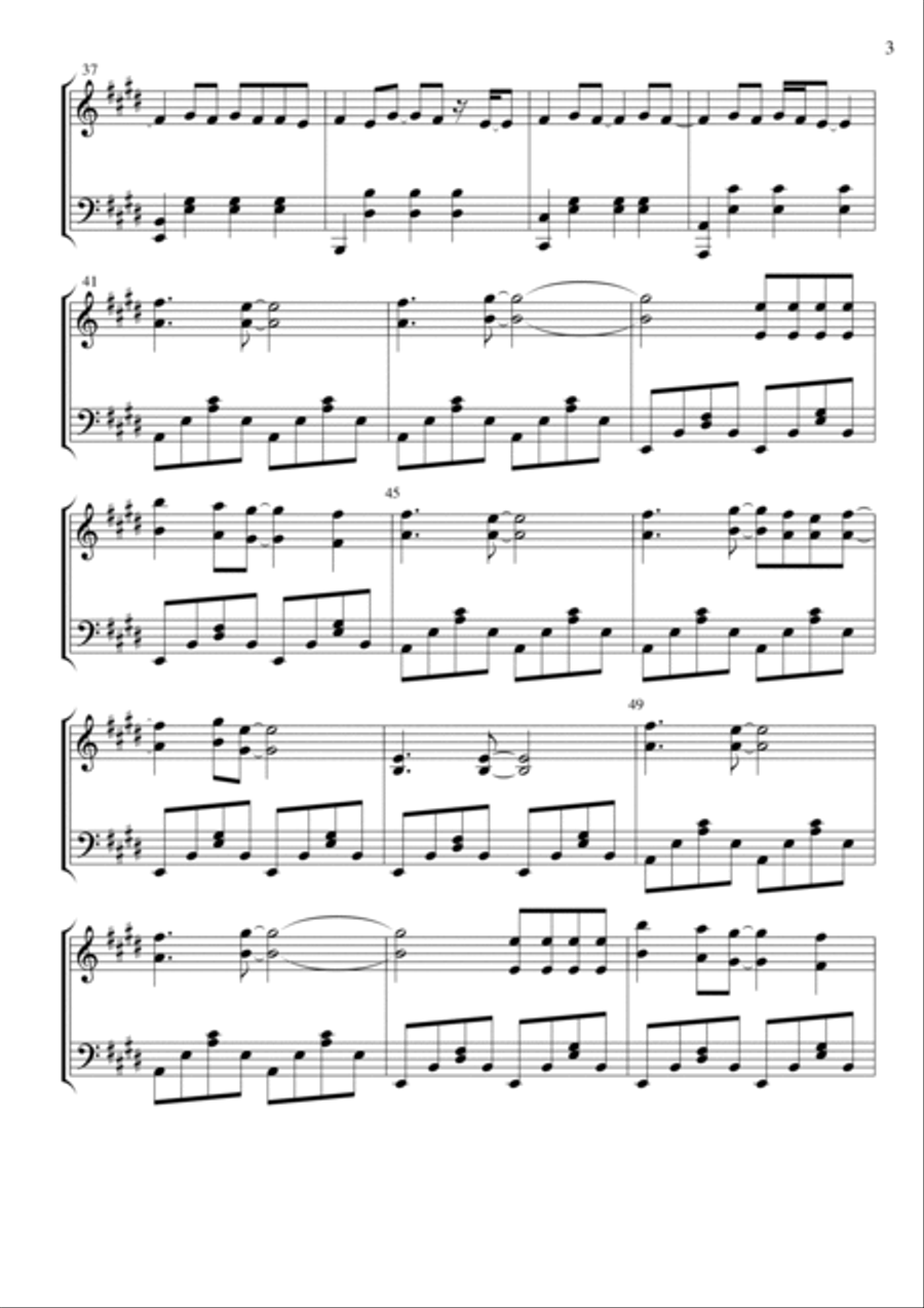 Don't Stop Believin' Piano Solo scores gallery preview page 3
