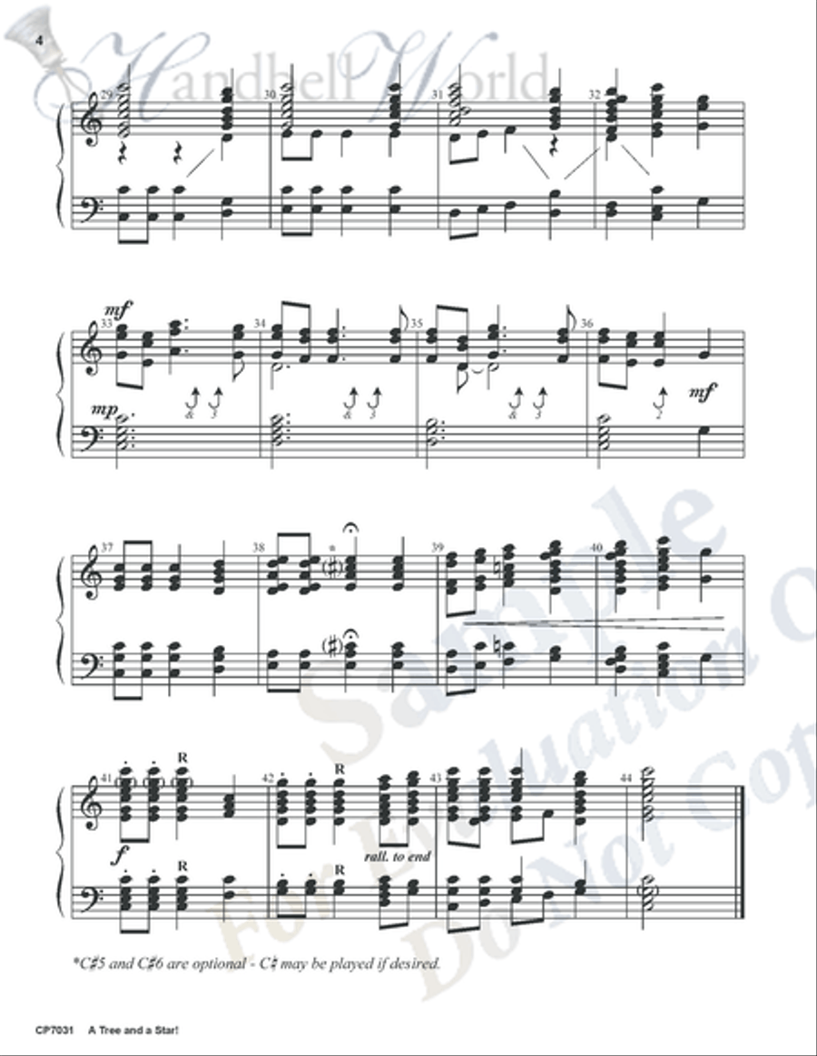 Tree and a Star 3-Octaves scores gallery preview page 3