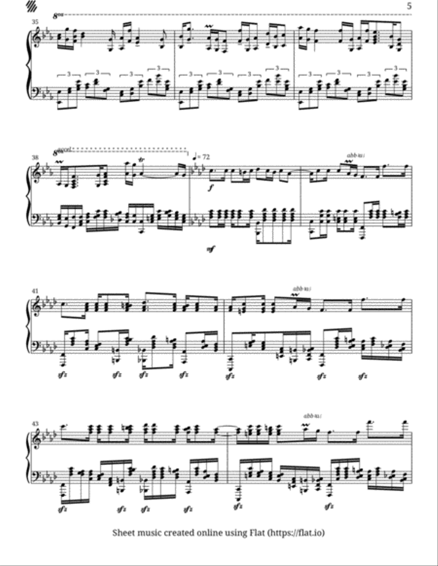 Utterances of Youth 1 Piano Solo scores gallery preview page 5
