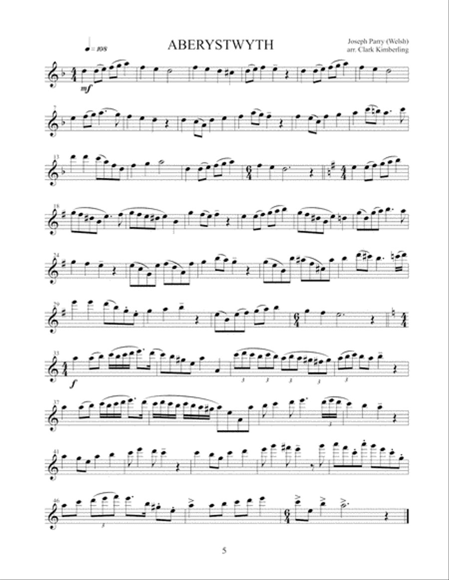 Solos for Flute, Collection 6: British Melodies Flute Solo scores gallery preview page 6