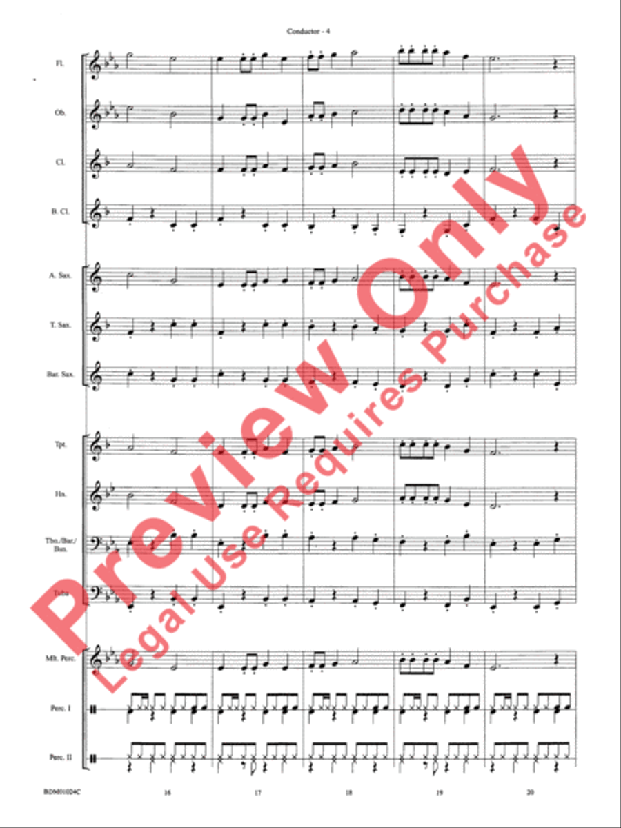 Caribbean Delight Concert Band scores gallery preview page 7