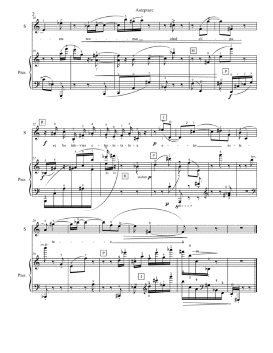 Three Twenty Century Lieds Soprano Voice scores gallery preview page 2