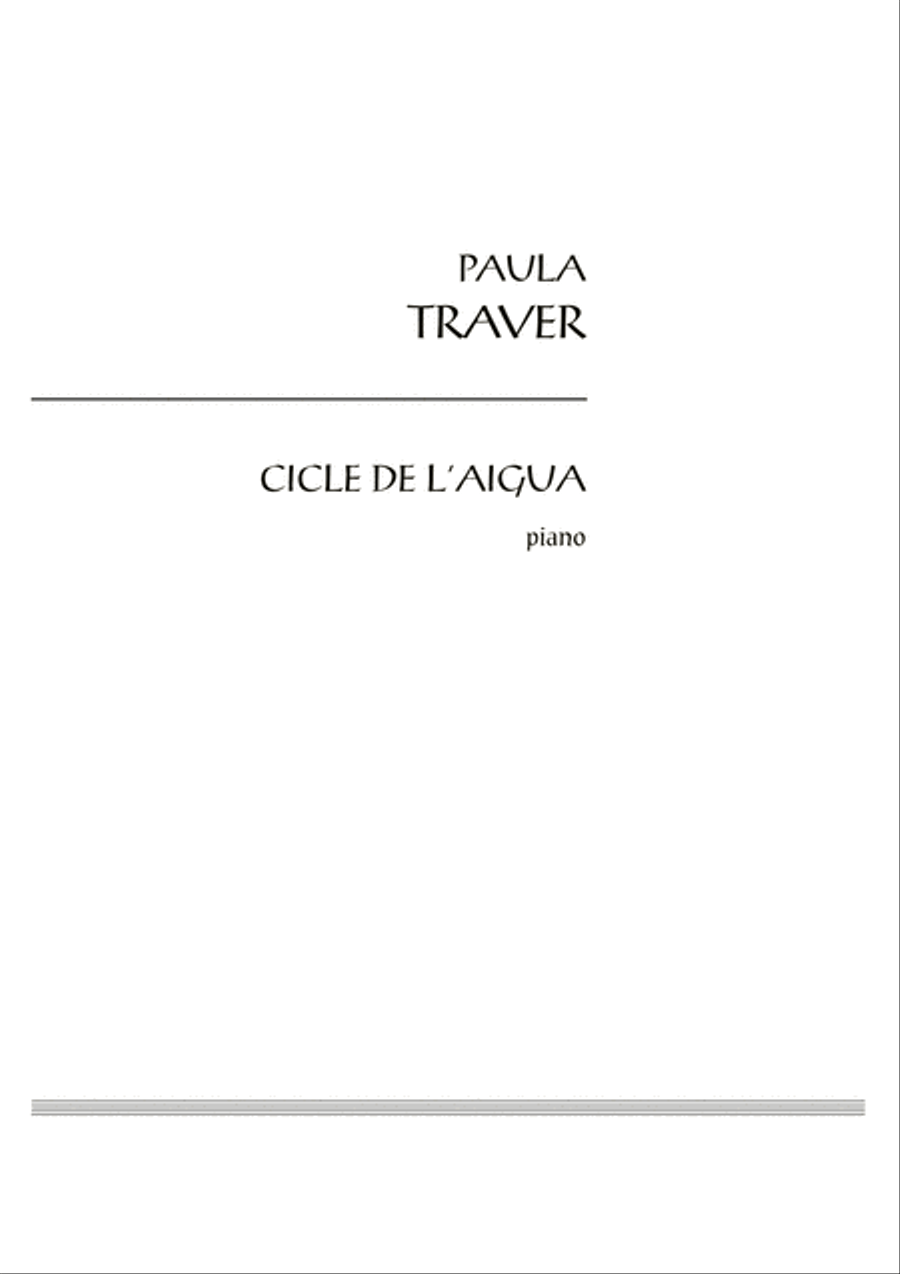 Cicle de l'aigua Cicle de l'aigua Piano Solo scores gallery preview page 3