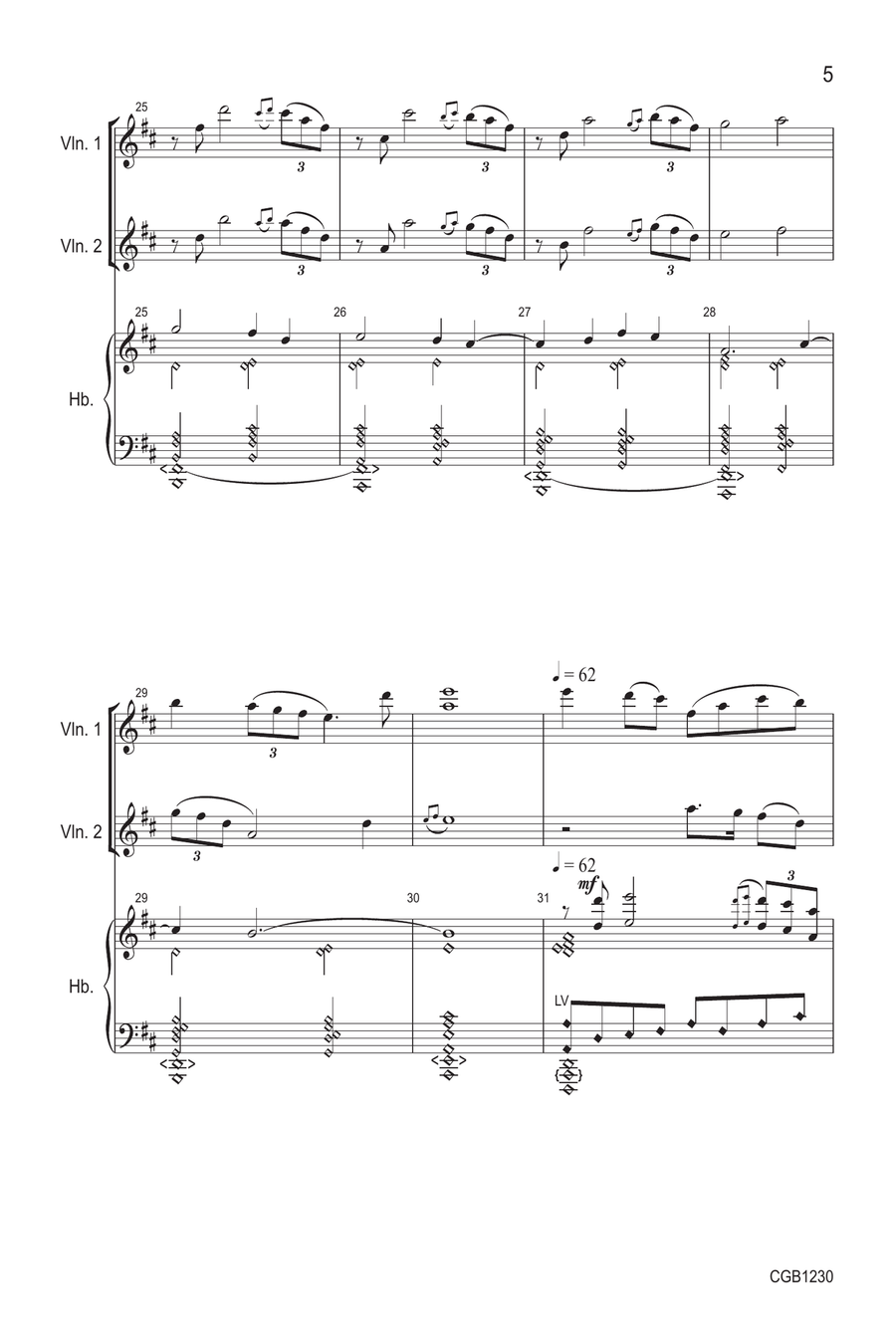 Lumen Fidei - Conductor's Score Handbell Choir scores gallery preview page 5