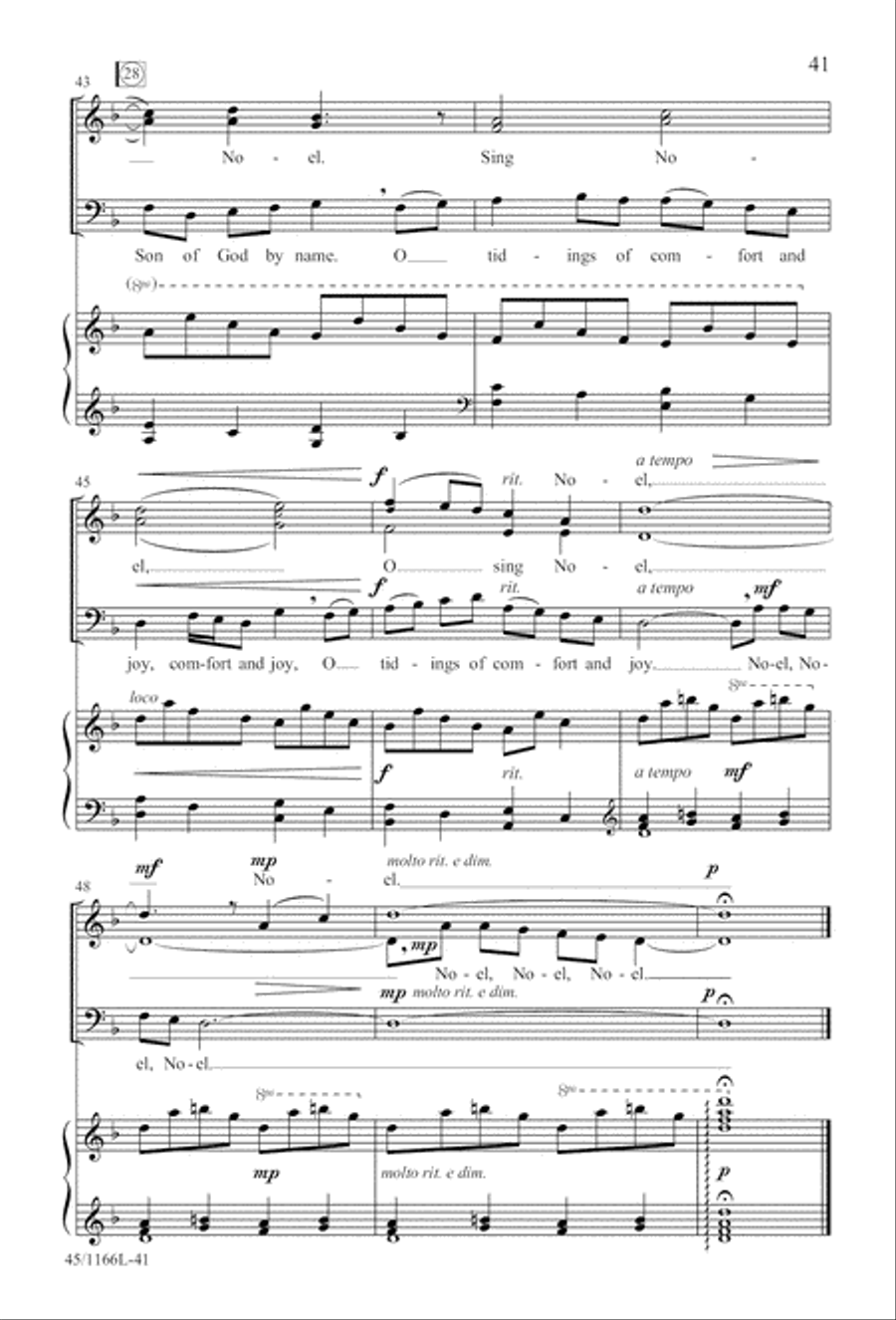12 Carols for about 12 Singers 3-Part scores gallery preview page 42