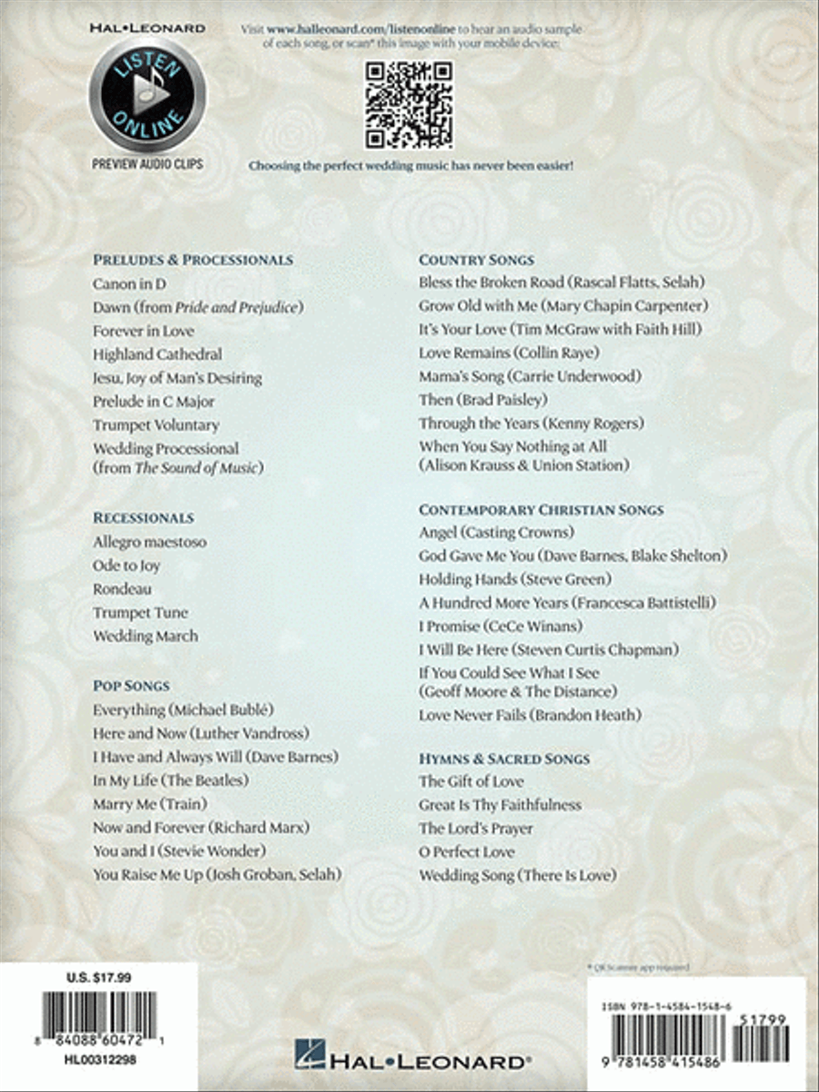 The Bride's Wedding Music Collection Piano, Vocal, Guitar scores gallery preview page 2