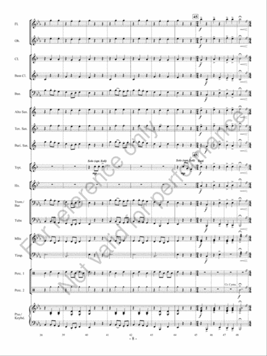 Time For Trumpets Time For Trumpets Concert Band scores gallery preview page 9