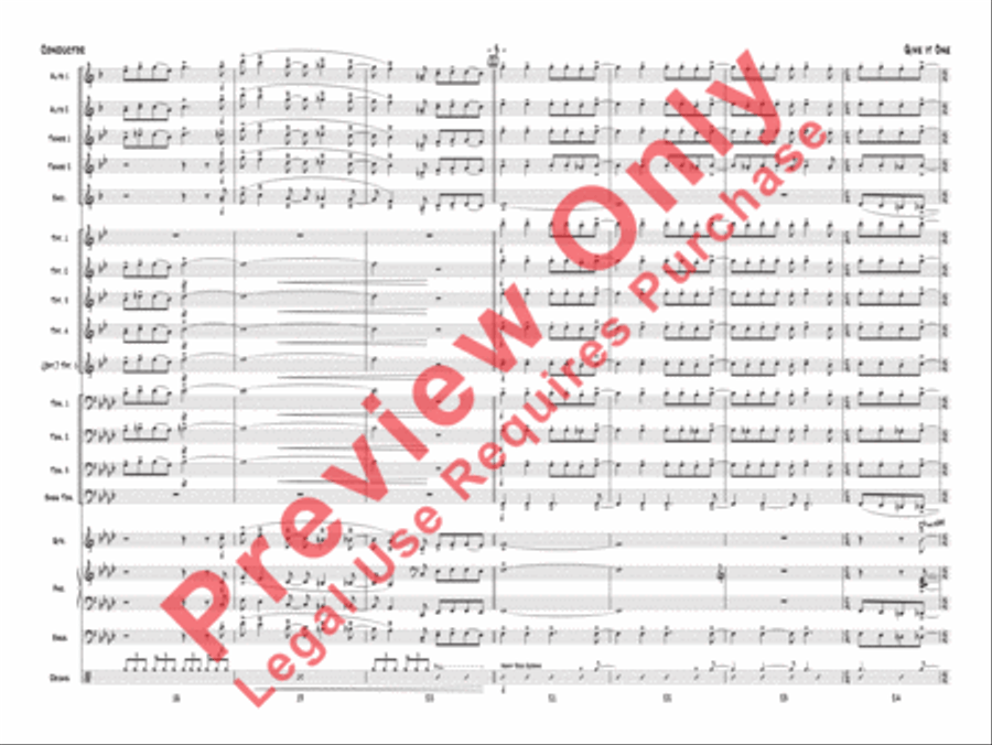 Give It One Give It One Jazz Ensemble scores gallery preview page 4