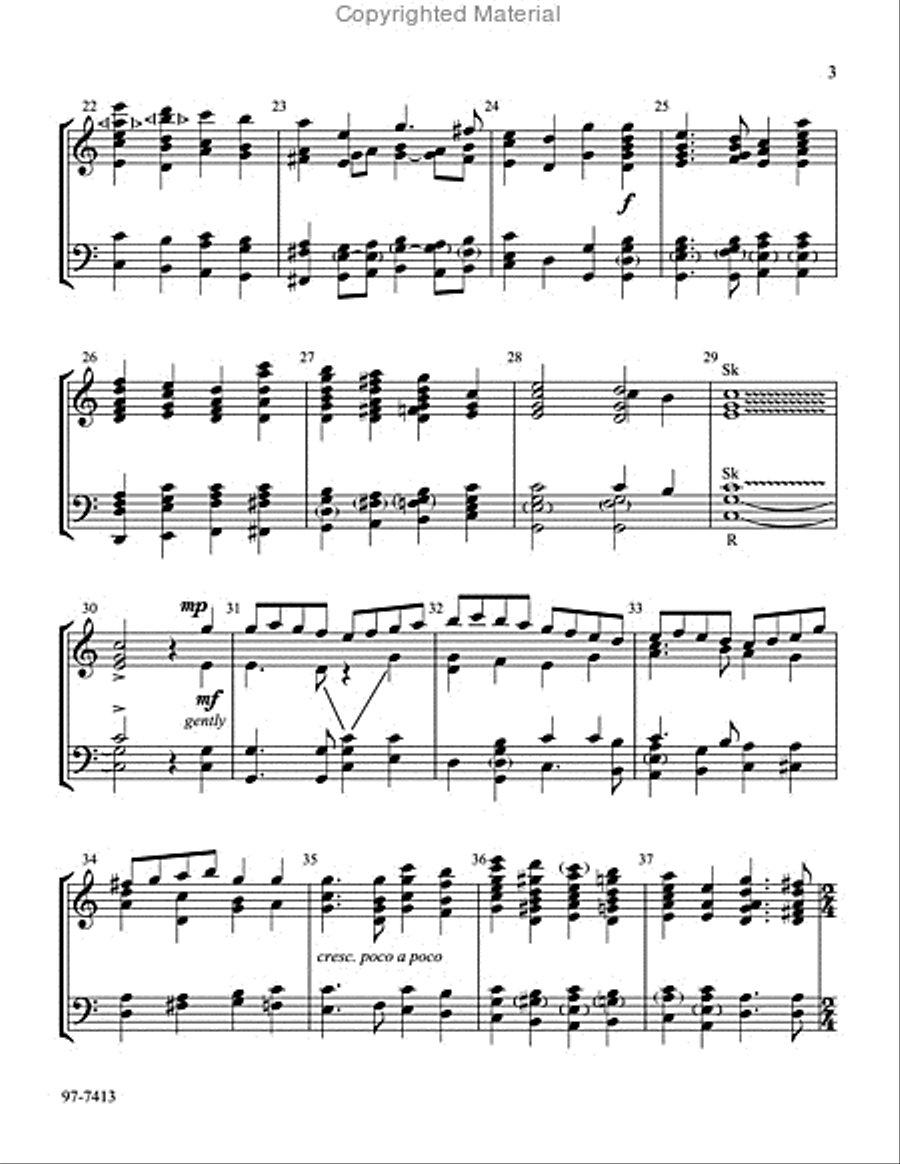 My Hope Is Built on Nothing Less (Dengler) Handbell Choir scores gallery preview page 4