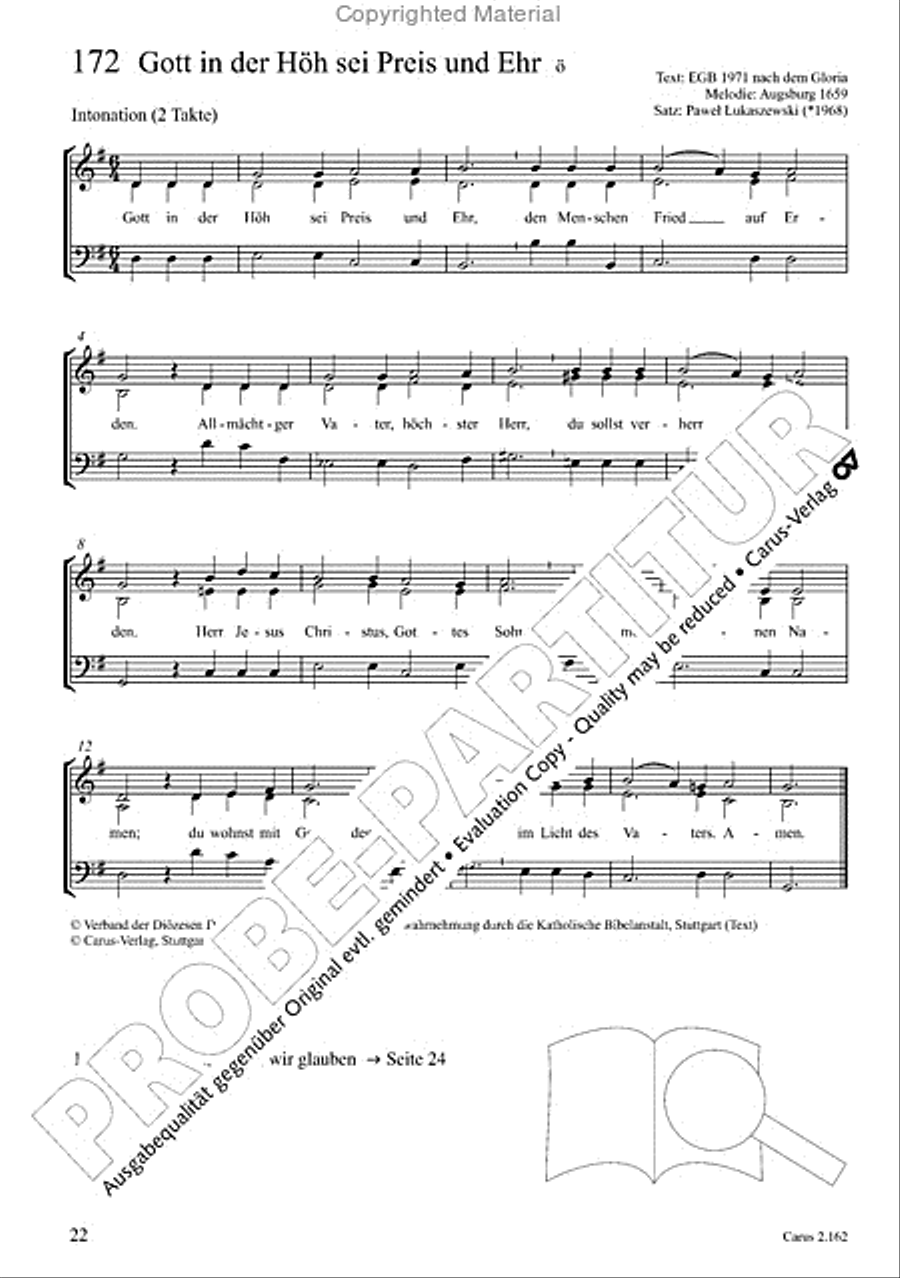 Chorbuch Gotteslob SAM 3-Part scores gallery preview page 23