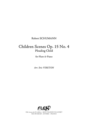 Book cover for Children Scenes Opus 15 No. 4 - Pleading Child