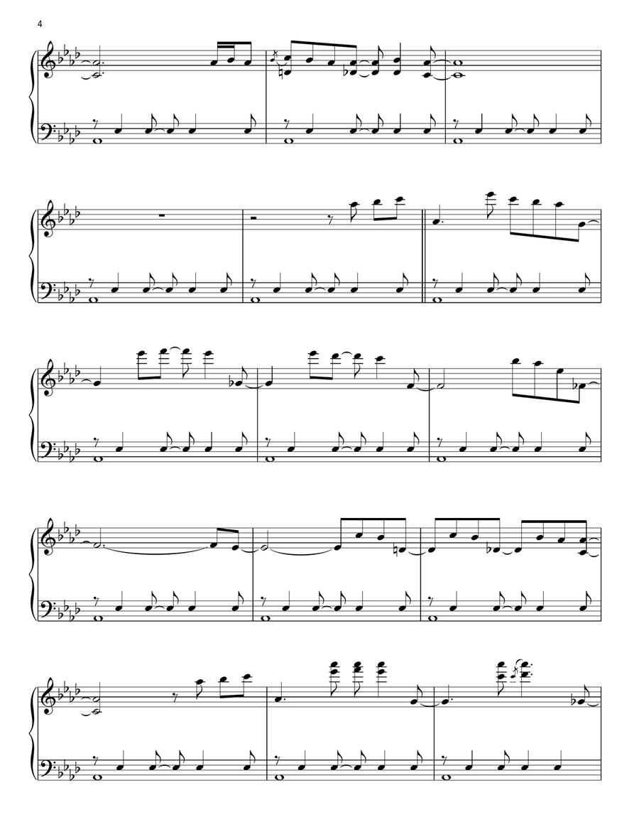 Cast Your Fate To The Wind Piano Solo scores gallery preview page 4