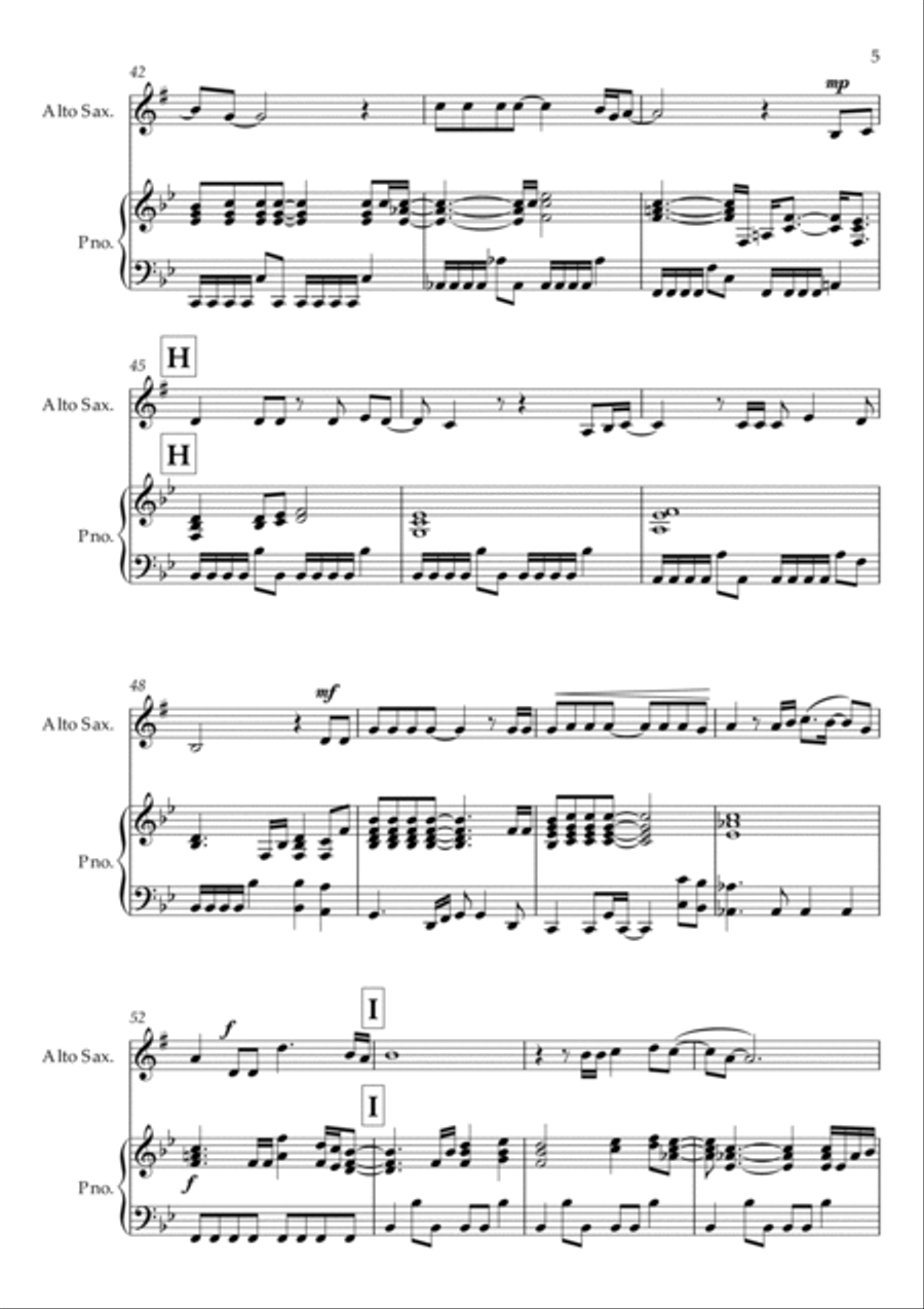Circle Of Life Alto Saxophone scores gallery preview page 5