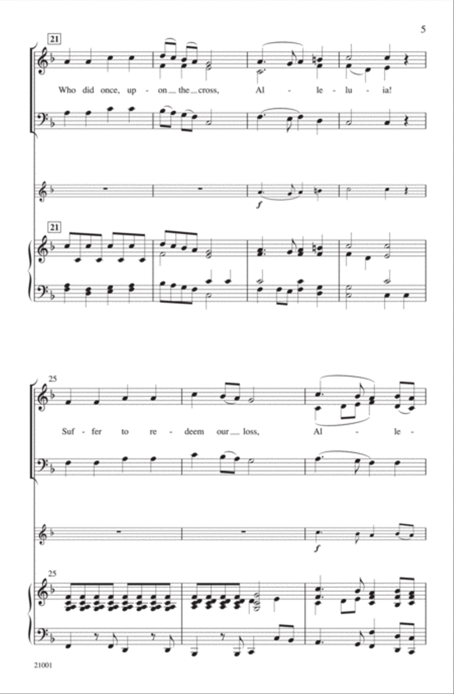 Risen Today! (An Easter Medley) 3-Part scores gallery preview page 5