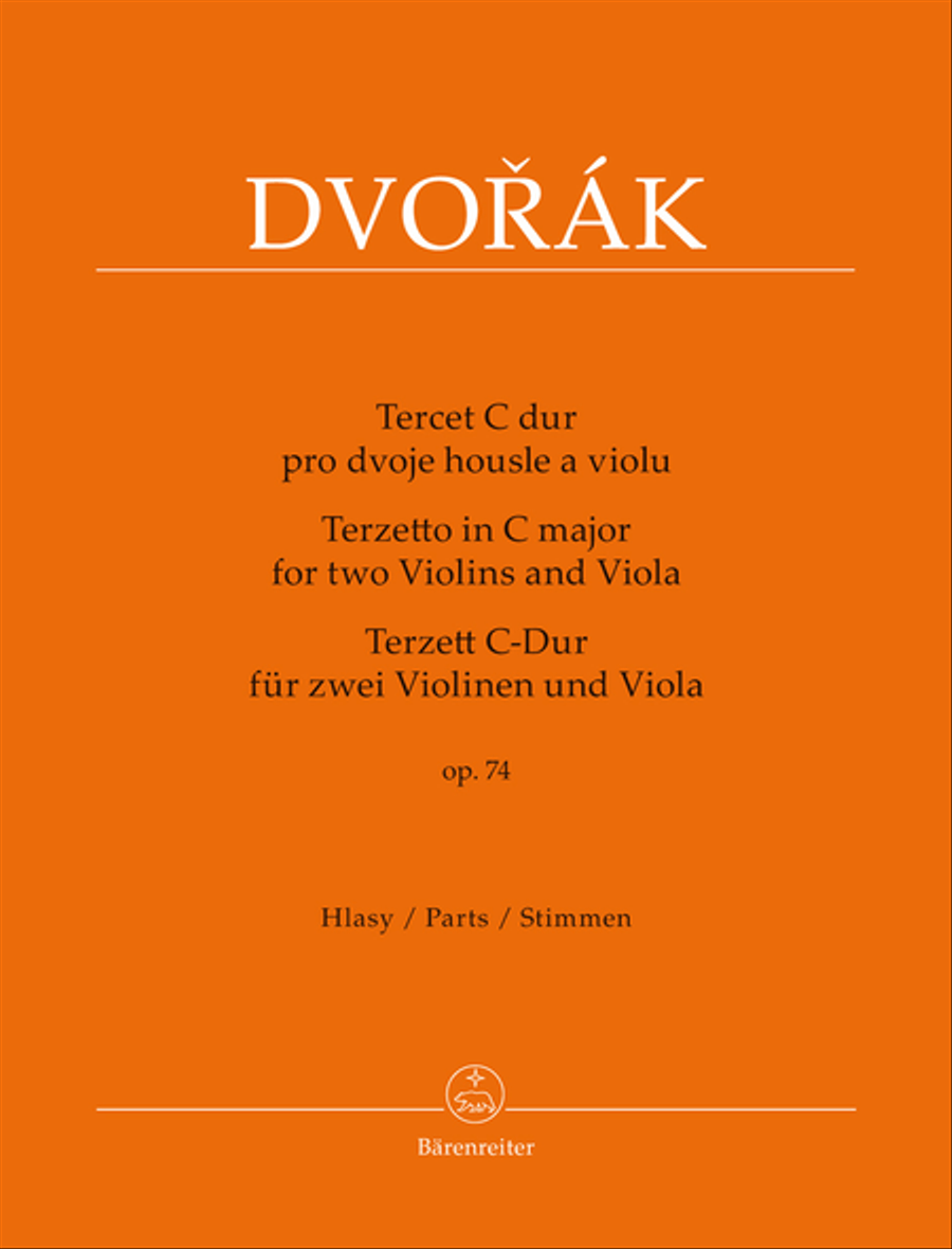 Terzetto for two Violins and Viola in C major, op. 74 Viola scores gallery preview page 1