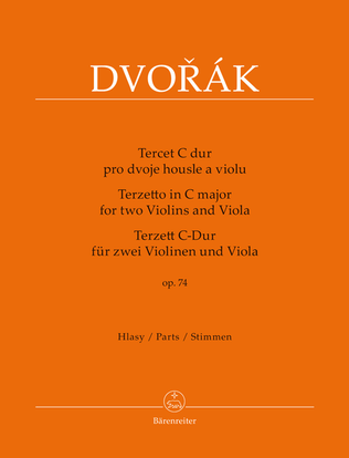 Book cover for Terzetto for two Violins and Viola in C major, op. 74
