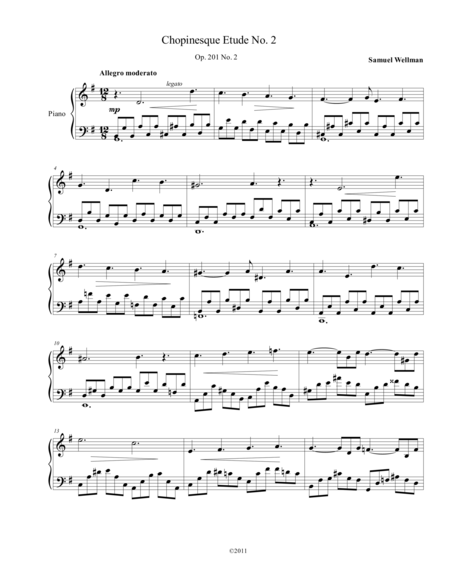 Chopinesque Etude No. 2 in G
