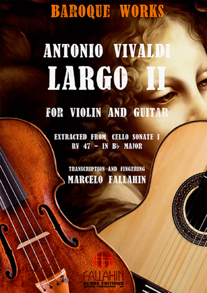 Book cover for LARGO II (SONATE I - RV 47) - ANTONIO VIVALDI - FOR VIOLIN AND GUITAR