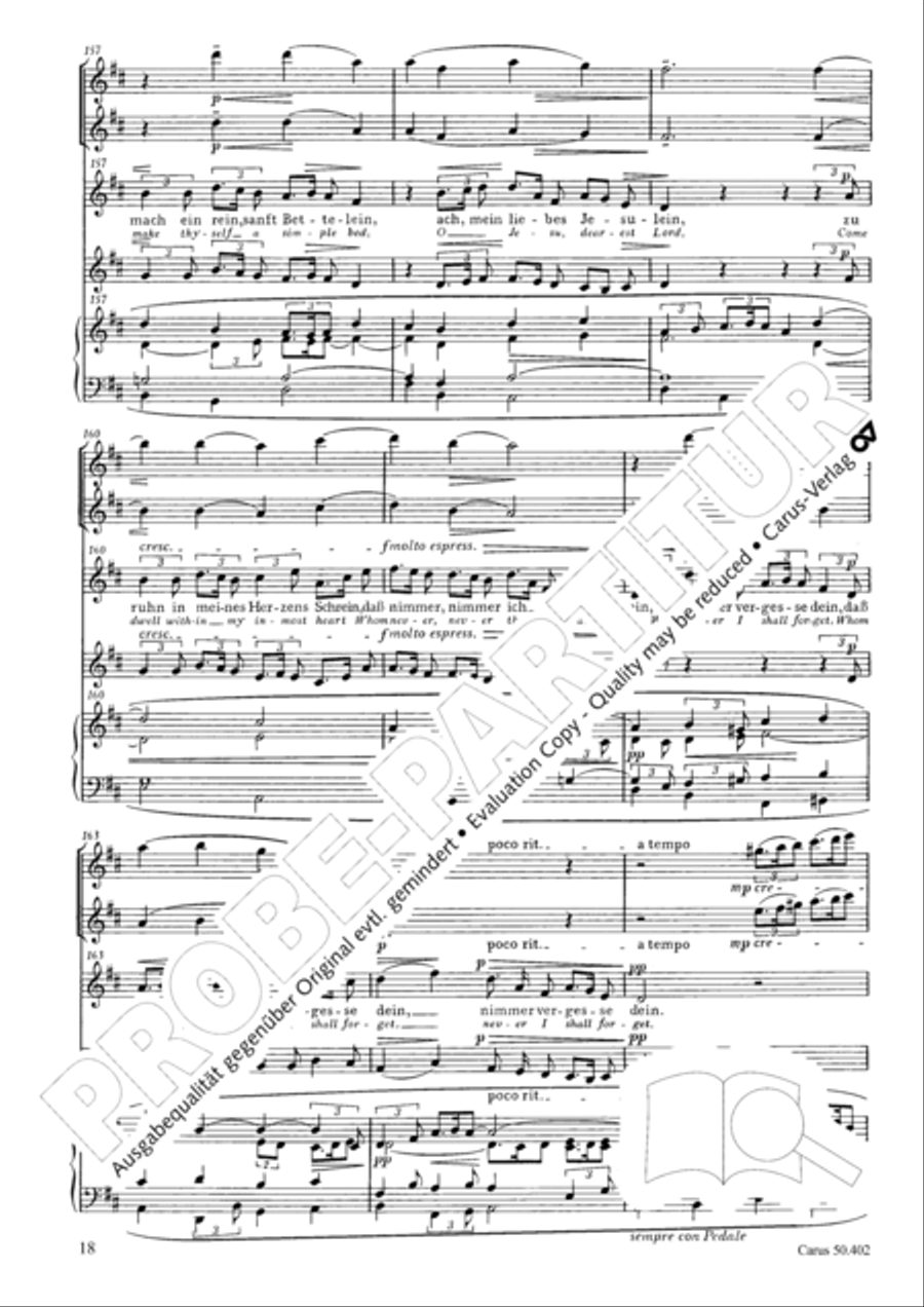 From heav'n above to earth I come (Vom Himmel hoch, da komm ich her) SSAA scores gallery preview page 21