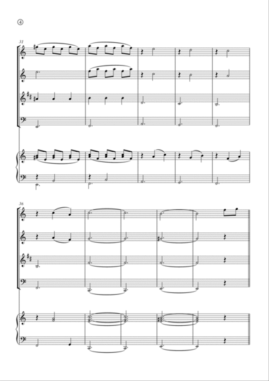 Je Te Laisserai Des Mots Je Te Laisserai Des Mots Woodwind Quartet scores gallery preview page 4