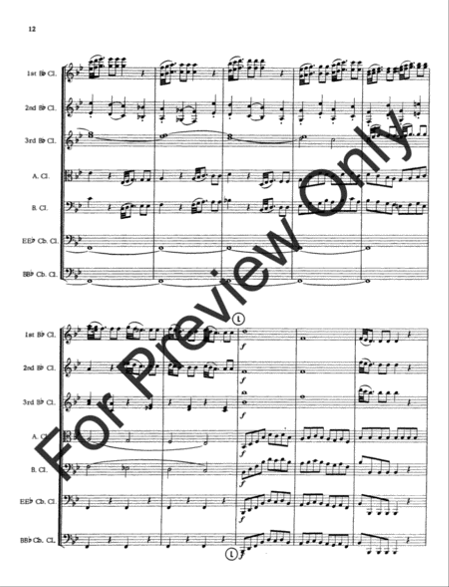 Impresario Overture Impresario Overture B-Flat Clarinet scores gallery preview page 15