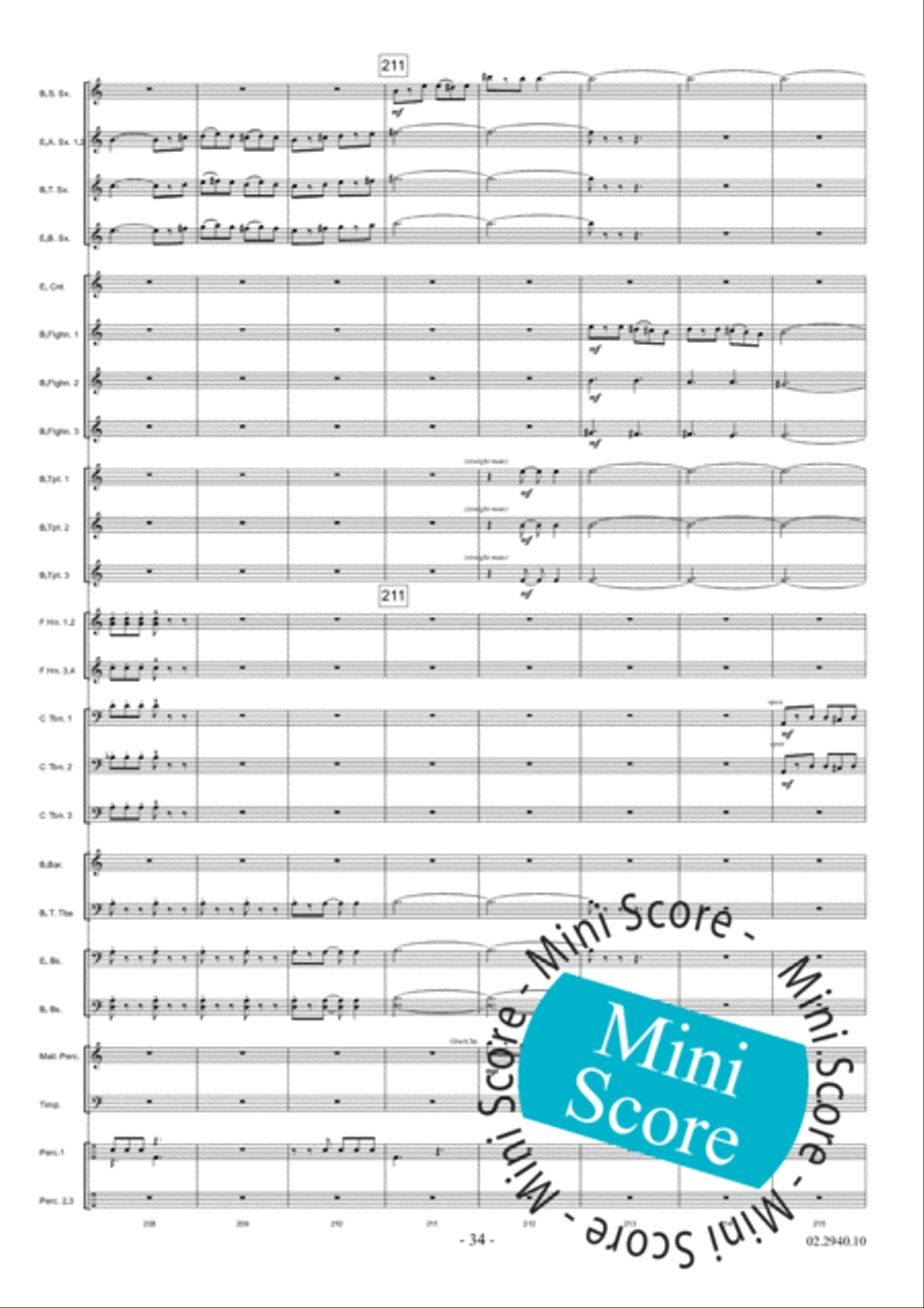 Aurora Fanfare Band scores gallery preview page 40