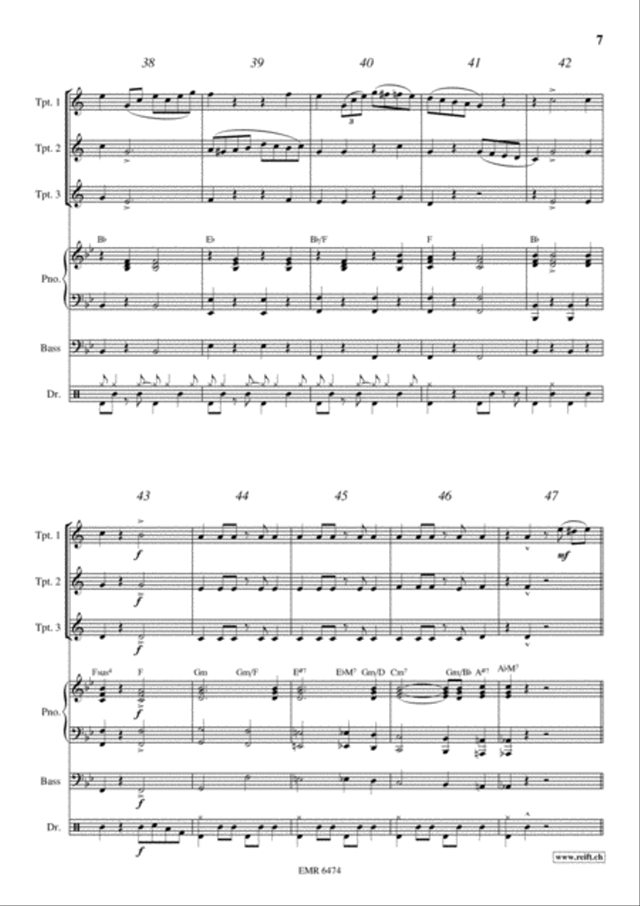 Tico Tico Trumpet Trio scores gallery preview page 7