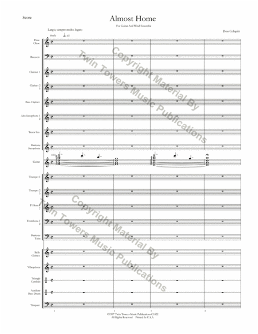 Almost Home Almost Home Concert Band scores gallery preview page 4