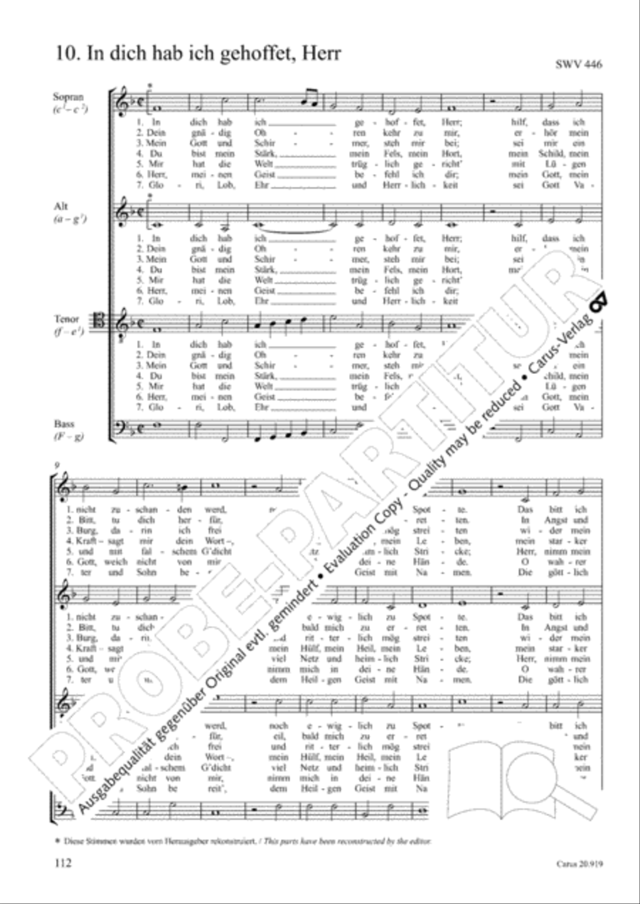 Opera varia I. Works with 1-7 parts (Complete edition, vol. 19) [Werke mit 1-7 obligaten Stimmen] Score scores gallery preview page 169