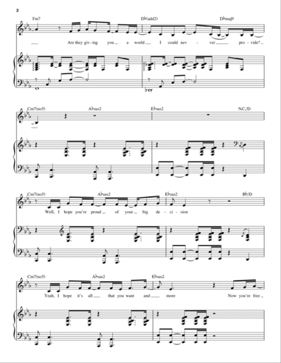 Good For You (from Dear Evan Hansen) Voice scores gallery preview page 2