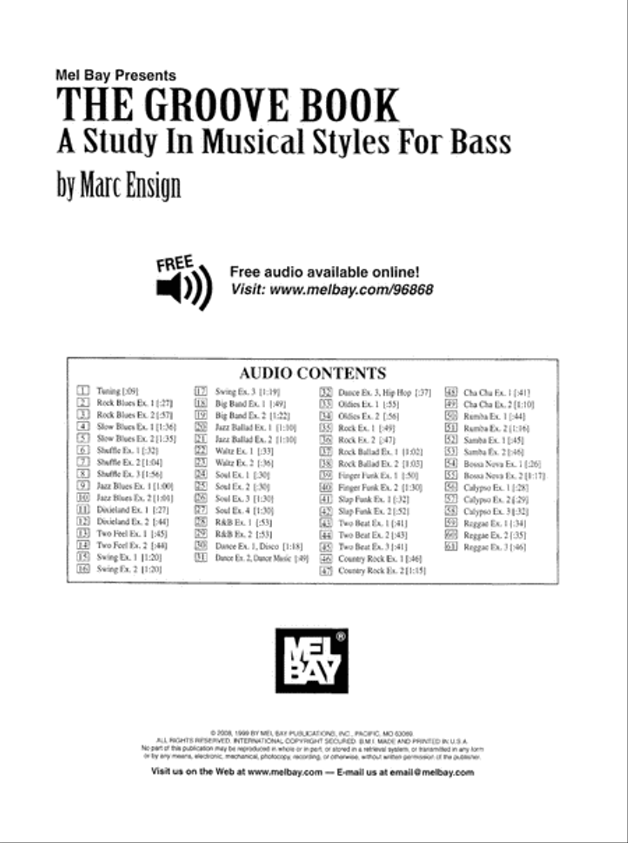 The Groove Book Bass Guitar scores gallery preview page 2
