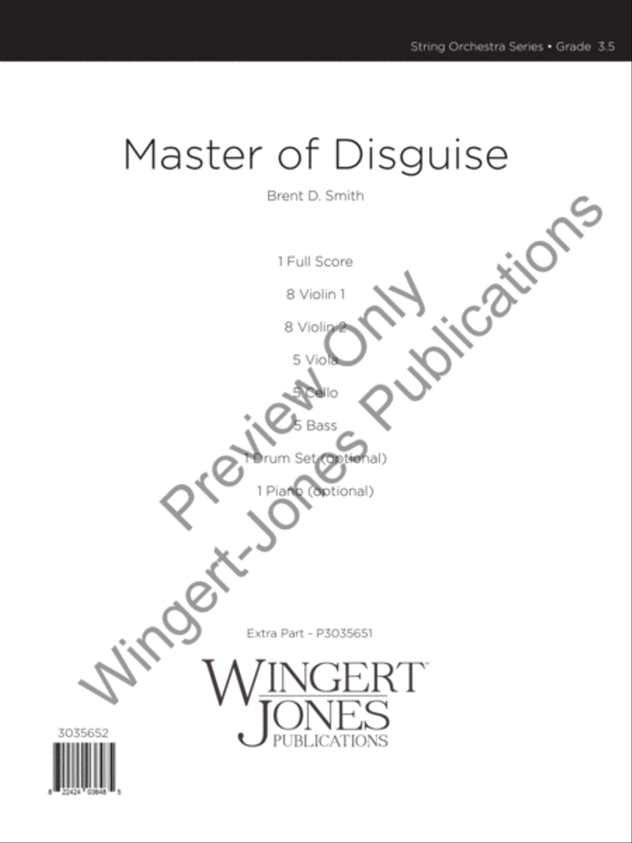 Master of Disguise String Orchestra scores gallery preview page 2