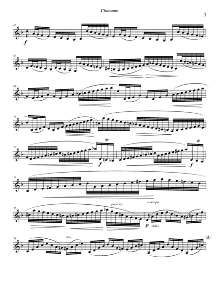 Bach Chaconne for solo (unaccompanied) clarinet image number null