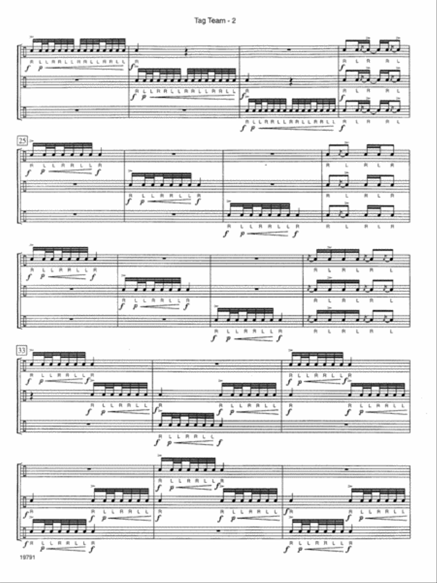 Tag Team Percussion scores gallery preview page 3
