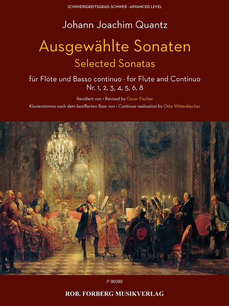 Ausgewahlte Sonaten fur Flote und Basso continuo