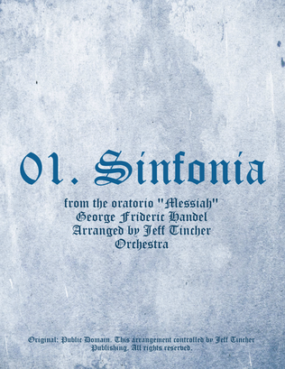 Book cover for 01. Sinfonia