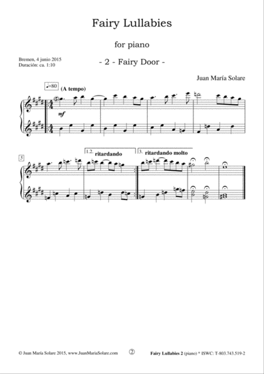 Fairy Lullabies [7 piano pieces] Piano Method scores gallery preview page 3
