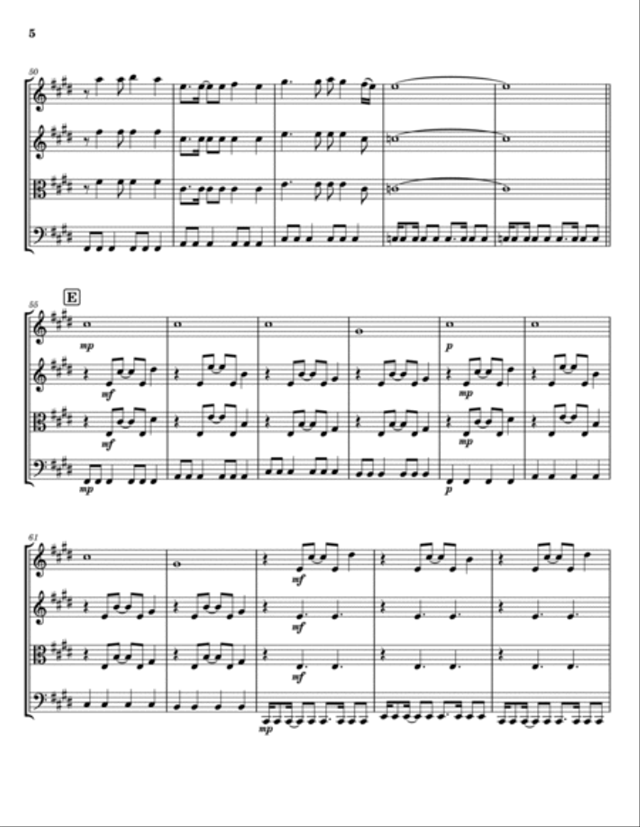 Enjoy The Silence String Trio scores gallery preview page 5