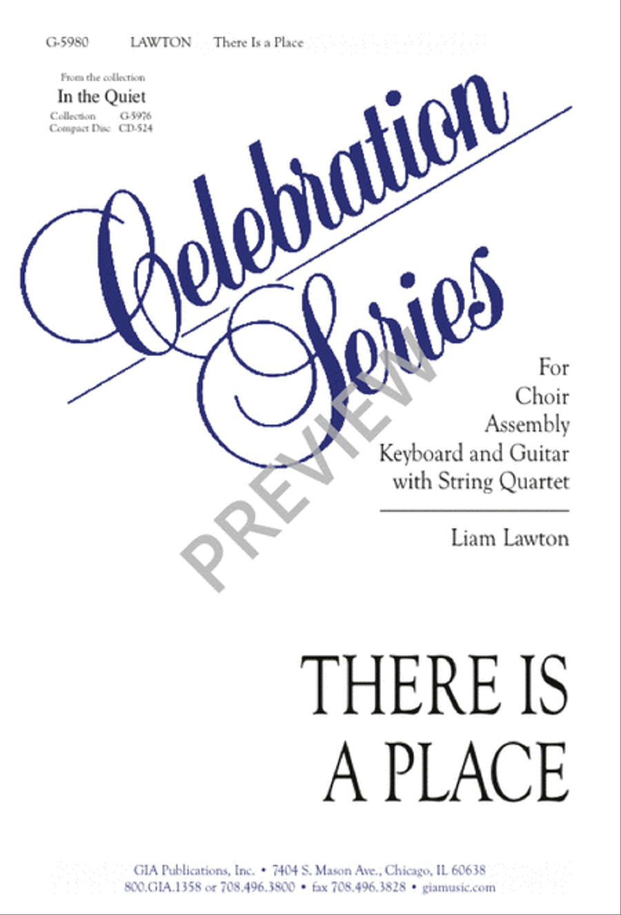 There Is a Place 4-Part scores gallery preview page 1